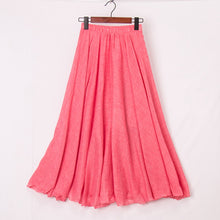 Load image into Gallery viewer, Womens Casual Cotton Linen Maxi Skirt