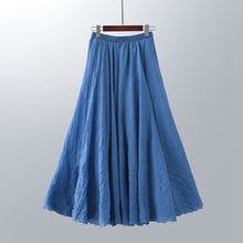 Load image into Gallery viewer, Womens Casual Cotton Linen Maxi Skirt