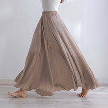 Load image into Gallery viewer, Womens Casual Cotton Linen Maxi Skirt