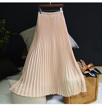 Load image into Gallery viewer, Women Fashion Pleated Long Skirt