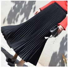 Load image into Gallery viewer, Women Fashion Pleated Long Skirt