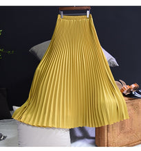 Load image into Gallery viewer, Women Fashion Pleated Long Skirt