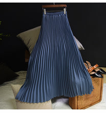 Load image into Gallery viewer, Women Fashion Pleated Long Skirt