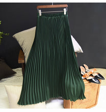 Load image into Gallery viewer, Women Fashion Pleated Long Skirt