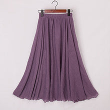 Load image into Gallery viewer, Womens Casual Cotton Linen Maxi Skirt