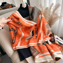 Load image into Gallery viewer, Women Ladies Fashion Warm Winter Scarf Printed Shawl