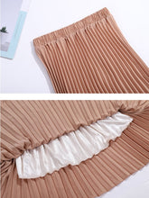 Load image into Gallery viewer, Women Fashion Pleated Long Skirt