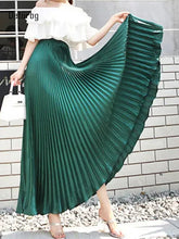 Load image into Gallery viewer, Women Long Maxi Pleated Skirt