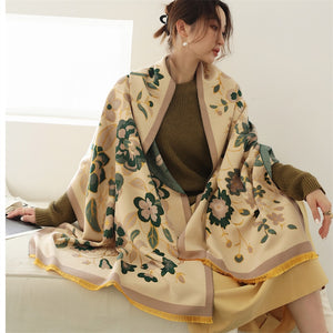 Women Ladies Fashion Warm Winter Scarf Printed Shawl