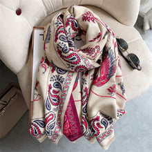 Load image into Gallery viewer, Women Ladies Fashion Warm Winter Scarf Printed Shawl