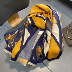 Women Ladies Fashion Warm Winter Scarf Printed Shawl