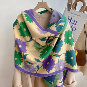 Women Ladies Fashion Warm Winter Scarf Printed Shawl