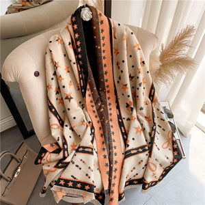 Women Ladies Fashion Warm Winter Scarf Printed Shawl