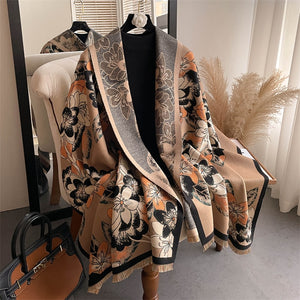 Women Ladies Fashion Warm Winter Scarf Printed Shawl