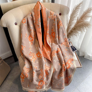 Women Ladies Fashion Warm Winter Scarf Printed Shawl