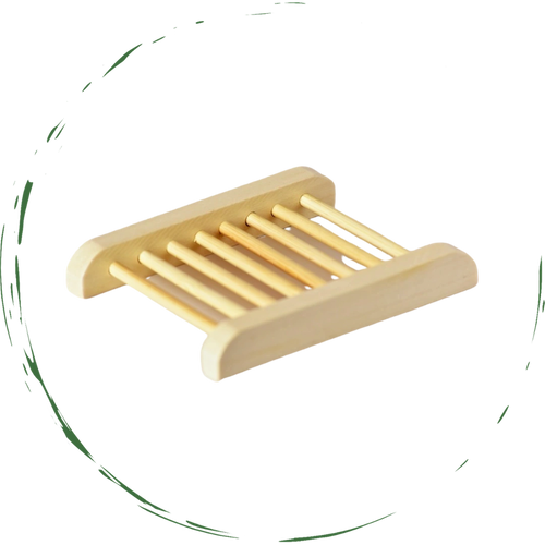 Natural Bamboo Soap Bar Dish. Eco-Friendly